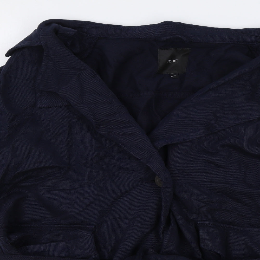 NEXT Womens Blue Jacket Size 14 Button