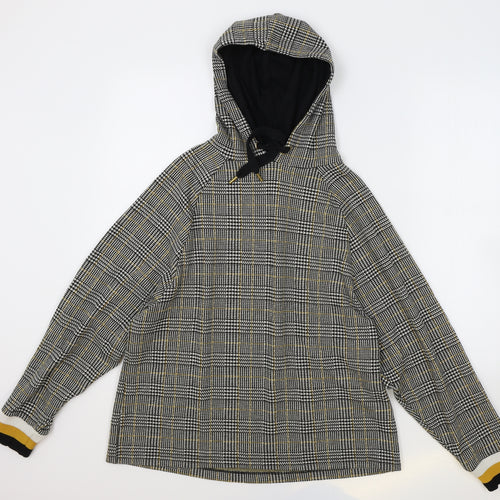 River Island Womens Multicoloured Round Neck Plaid Polyester Pullover Jumper Size L