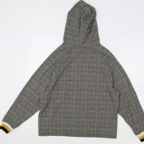 River Island Womens Multicoloured Round Neck Plaid Polyester Pullover Jumper Size L