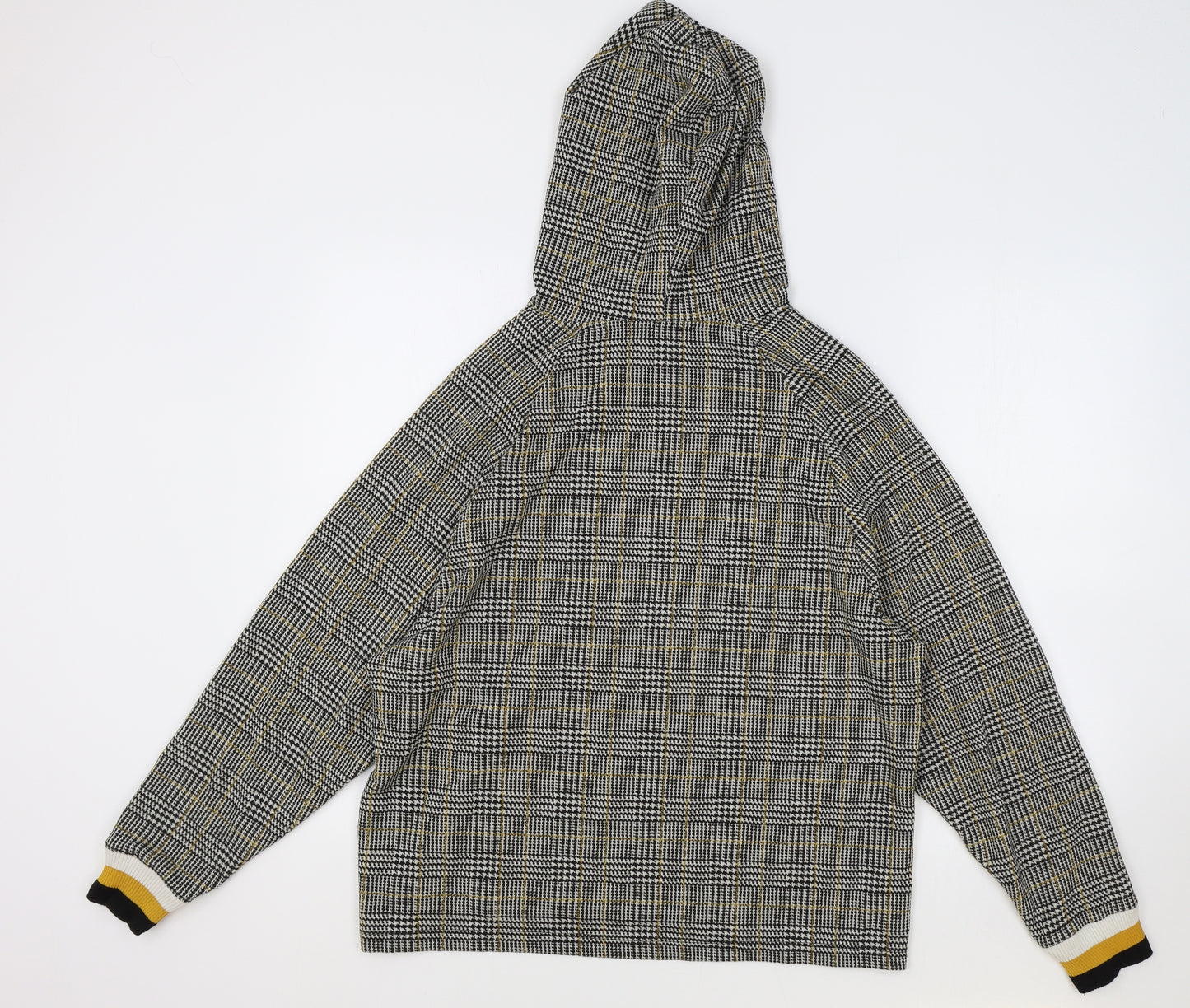 River Island Womens Multicoloured Round Neck Plaid Polyester Pullover Jumper Size L