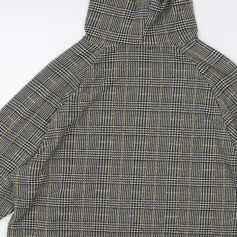 River Island Womens Multicoloured Round Neck Plaid Polyester Pullover Jumper Size L