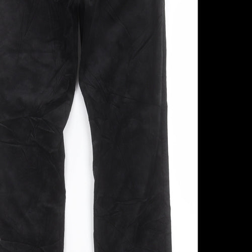 Marks and Spencer Womens Black Cotton Straight Jeans Size 34 in L28 in Regular Button