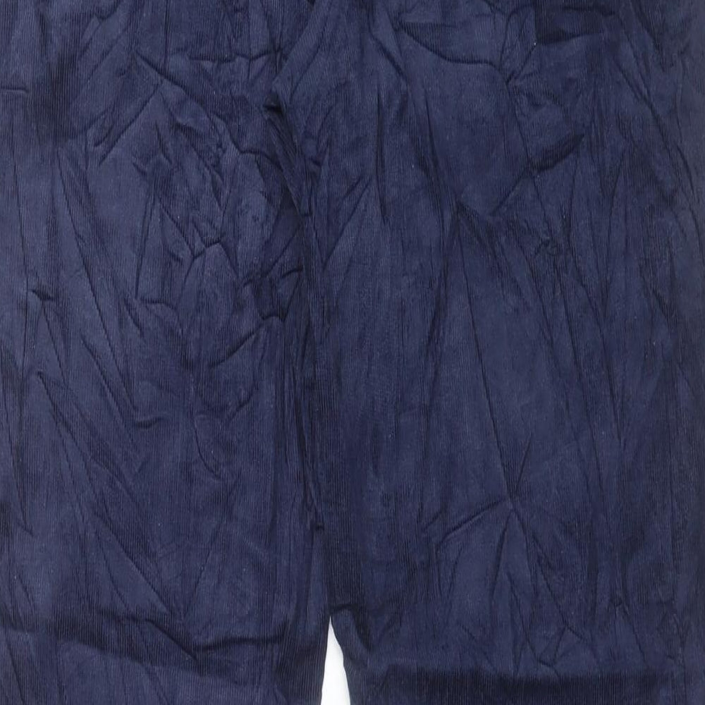 Marks and Spencer Womens Blue Cotton Straight Jeans Size 16 L32 in Regular Button
