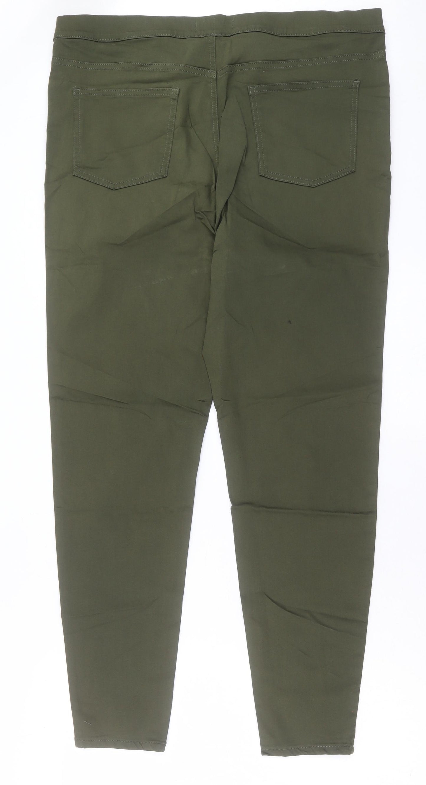 Marks and Spencer Womens Green Coir Jegging Trousers Size 20 L30 in Regular