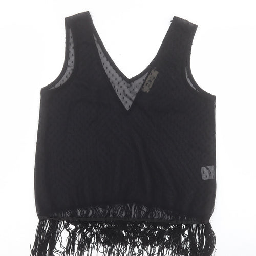 Urban renewal Womens Black Polyester Camisole Tank Size S V-Neck