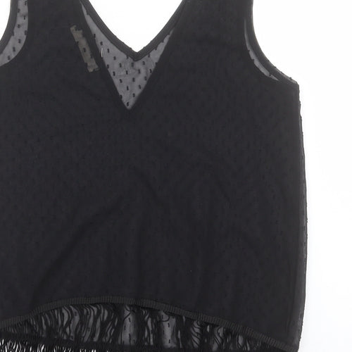 Urban renewal Womens Black Polyester Camisole Tank Size S V-Neck
