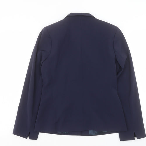 De Keyser Womens Blue Jacket Blazer Size 10 Button