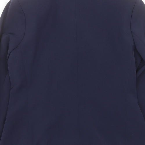 De Keyser Womens Blue Jacket Blazer Size 10 Button