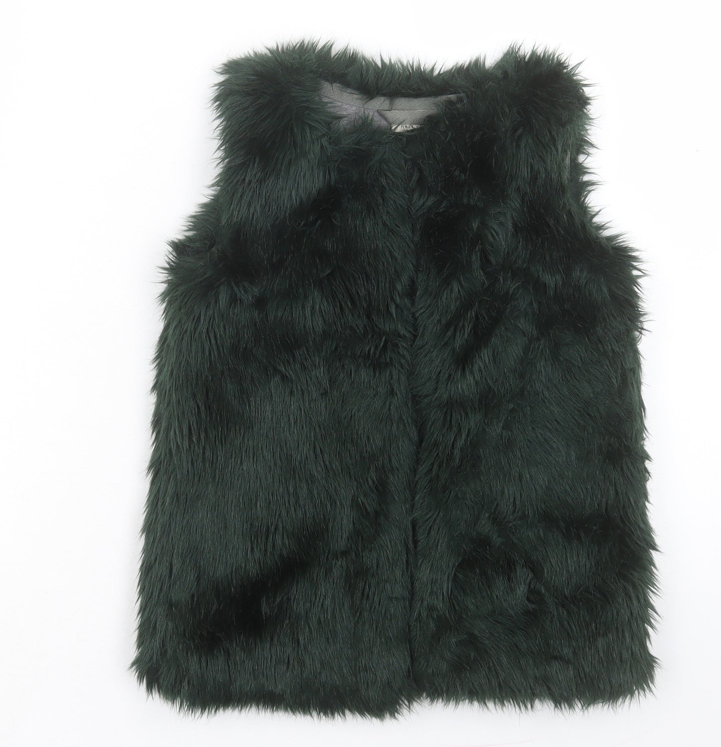 NEXT Girls Green Gilet Jacket Size 4-5 Years Button