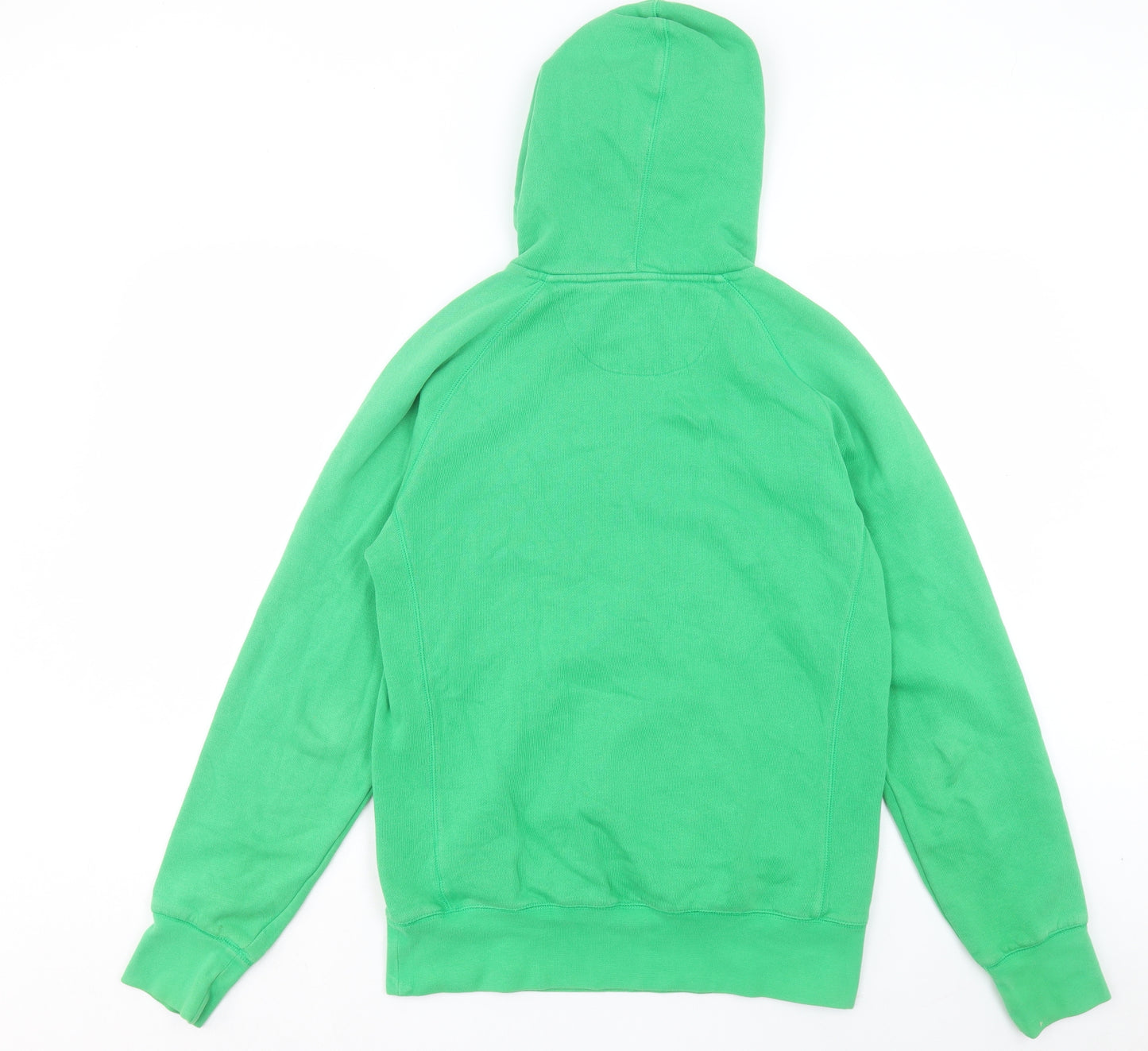 Reebok Mens Green Cotton Pullover Hoodie Size S
