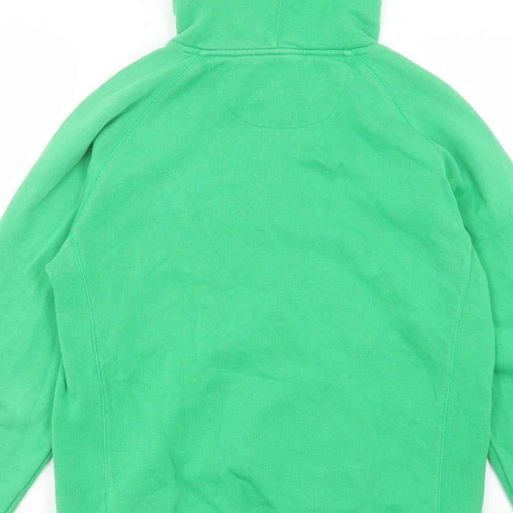 Reebok Mens Green Cotton Pullover Hoodie Size S