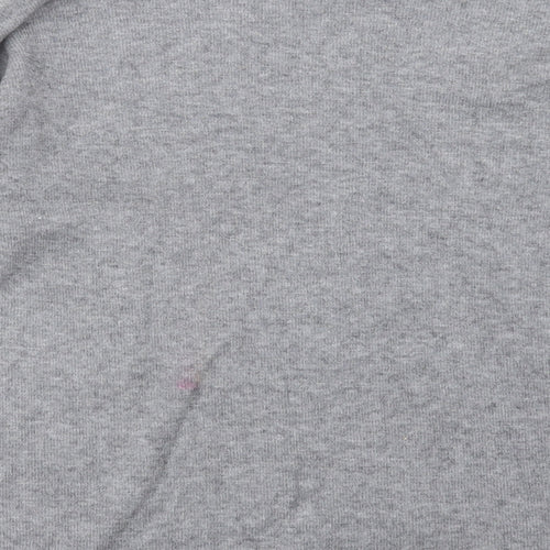 LV Clothing Womens Grey Crew Neck Viscose Pullover Jumper Size L