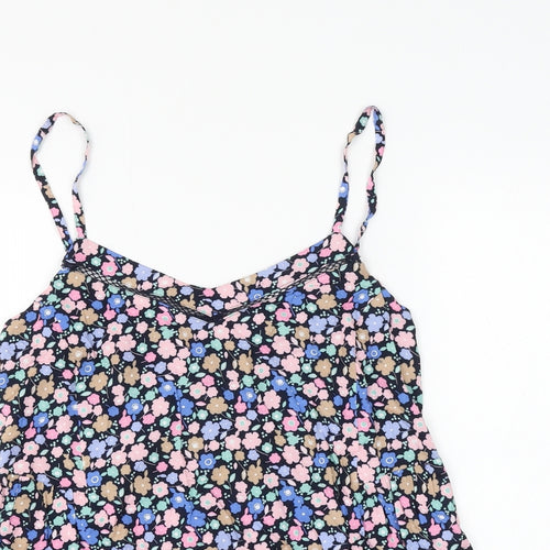 Marks and Spencer Womens Multicoloured Floral Viscose Camisole Tank Size 8 V-Neck
