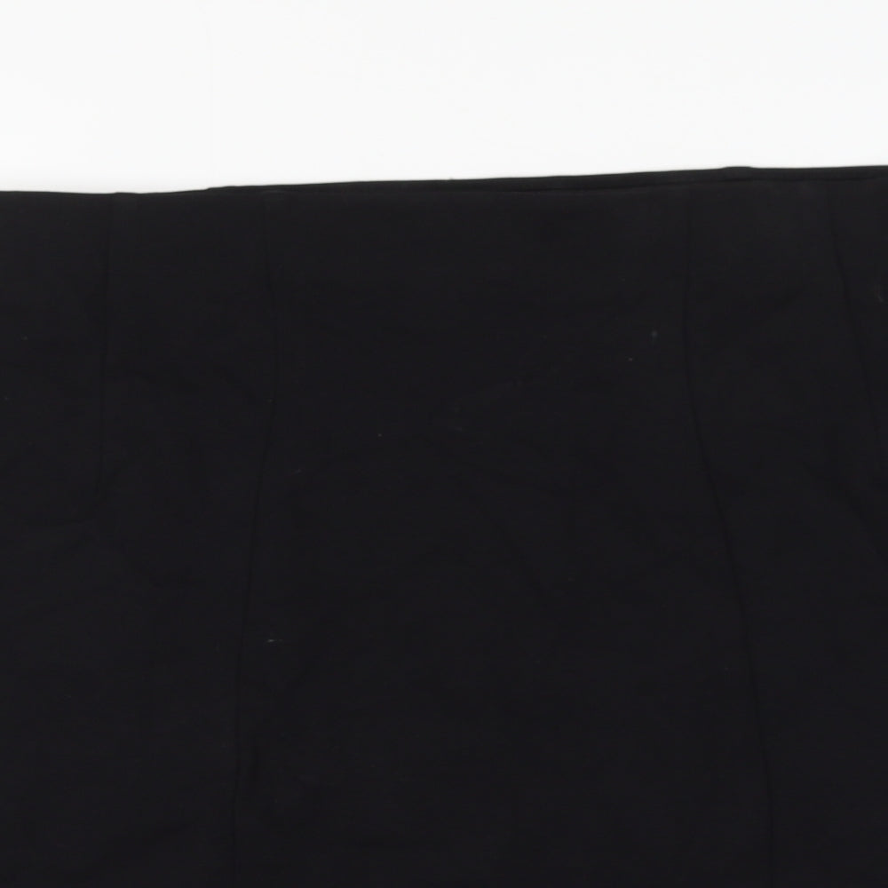 Marks and Spencer Womens Black Viscose A-Line Skirt Size 16