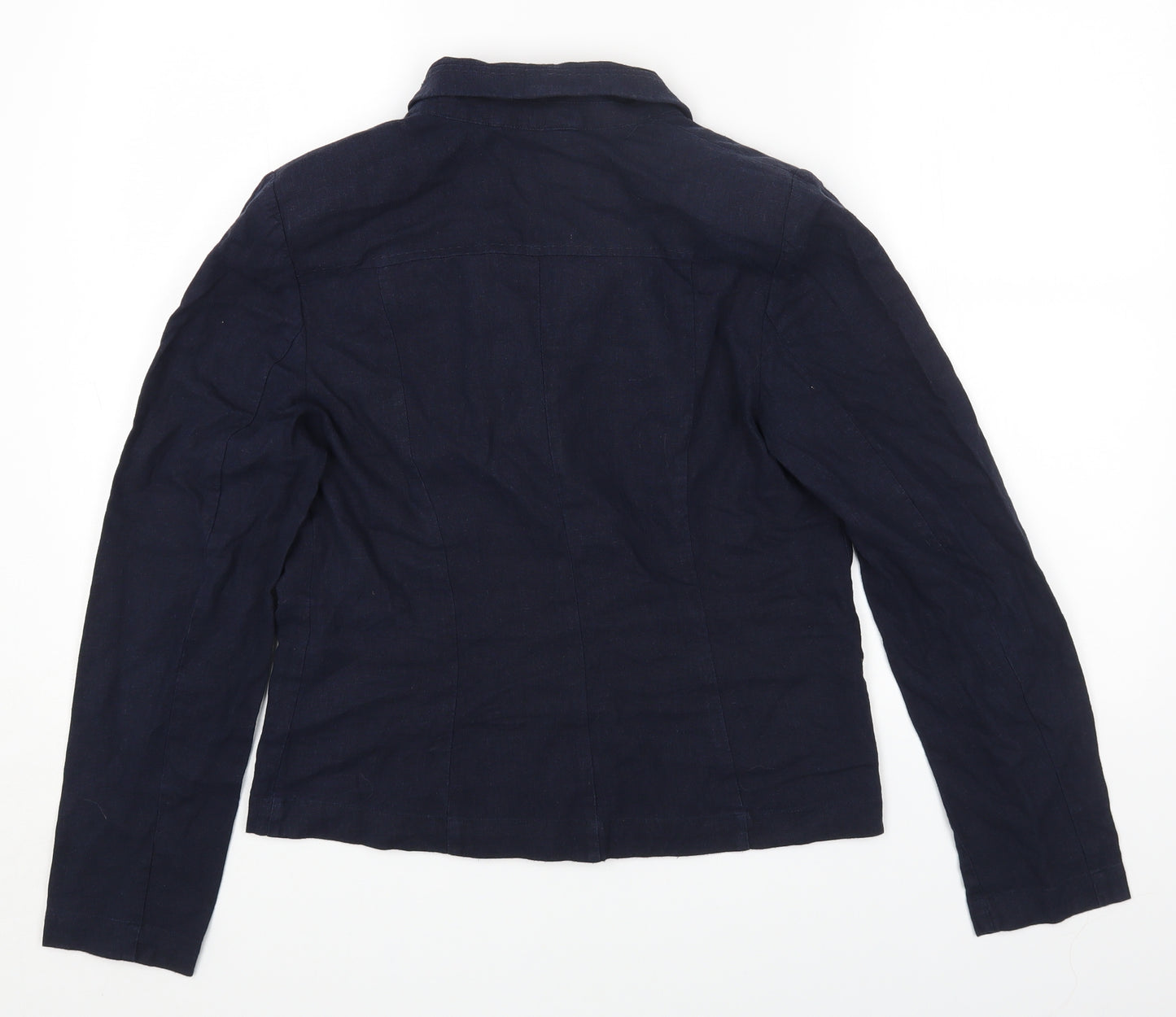 Papaya Womens Blue Jacket Size 10 Button