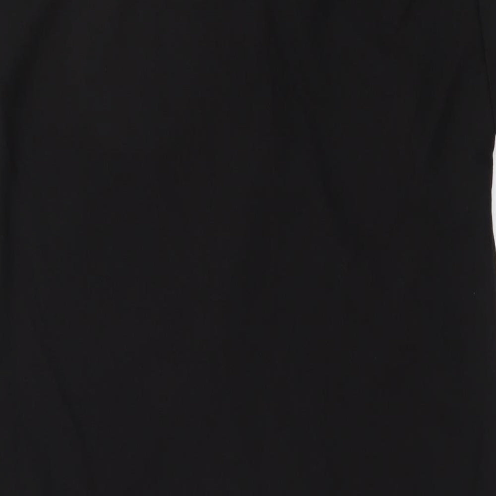 Jaeger Womens Black Polyester Tank Dress Size 8 V-Neck Pullover