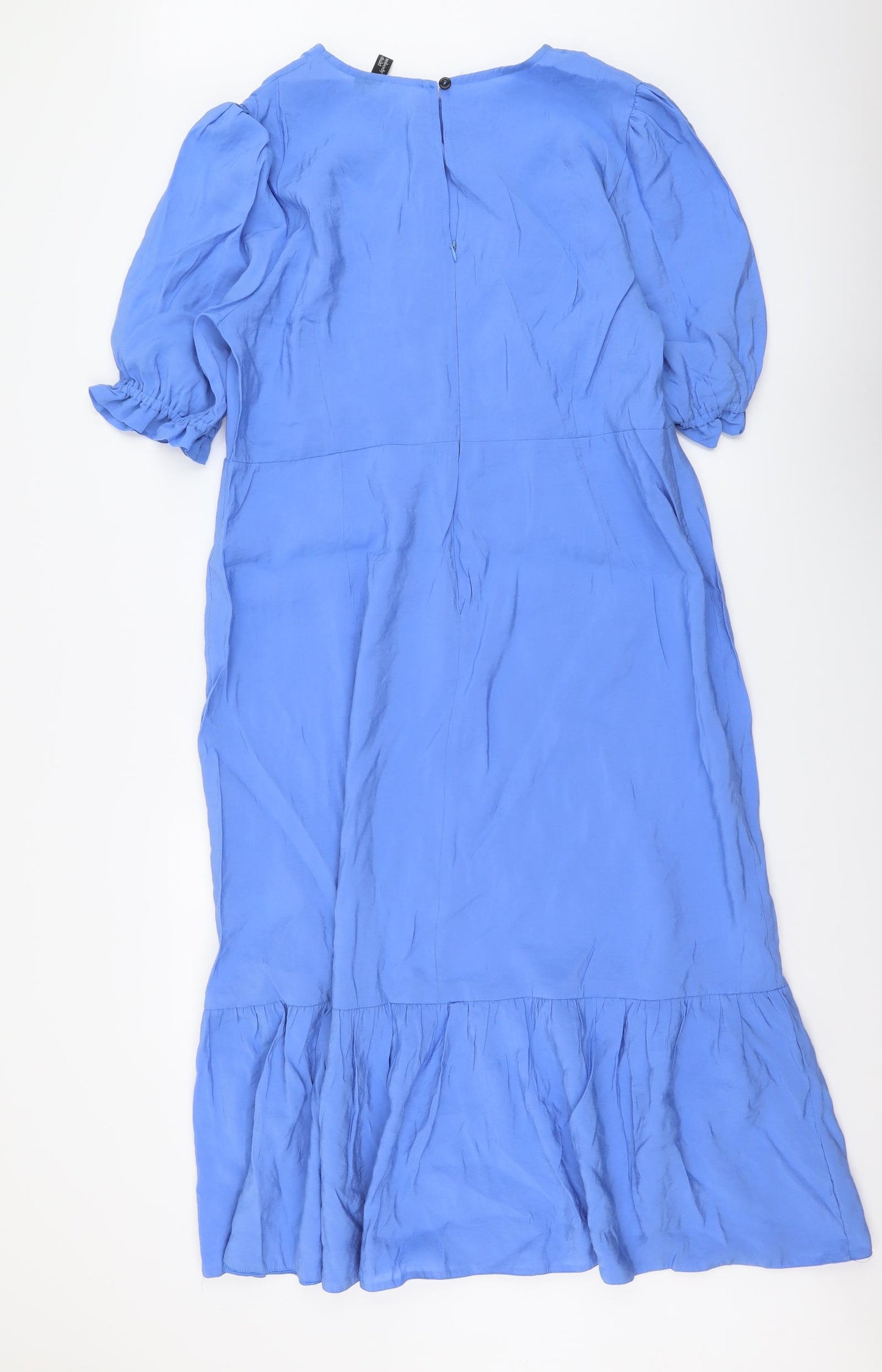 Nobody's Child Womens Blue Modal A-Line Size 18 Round Neck Zip