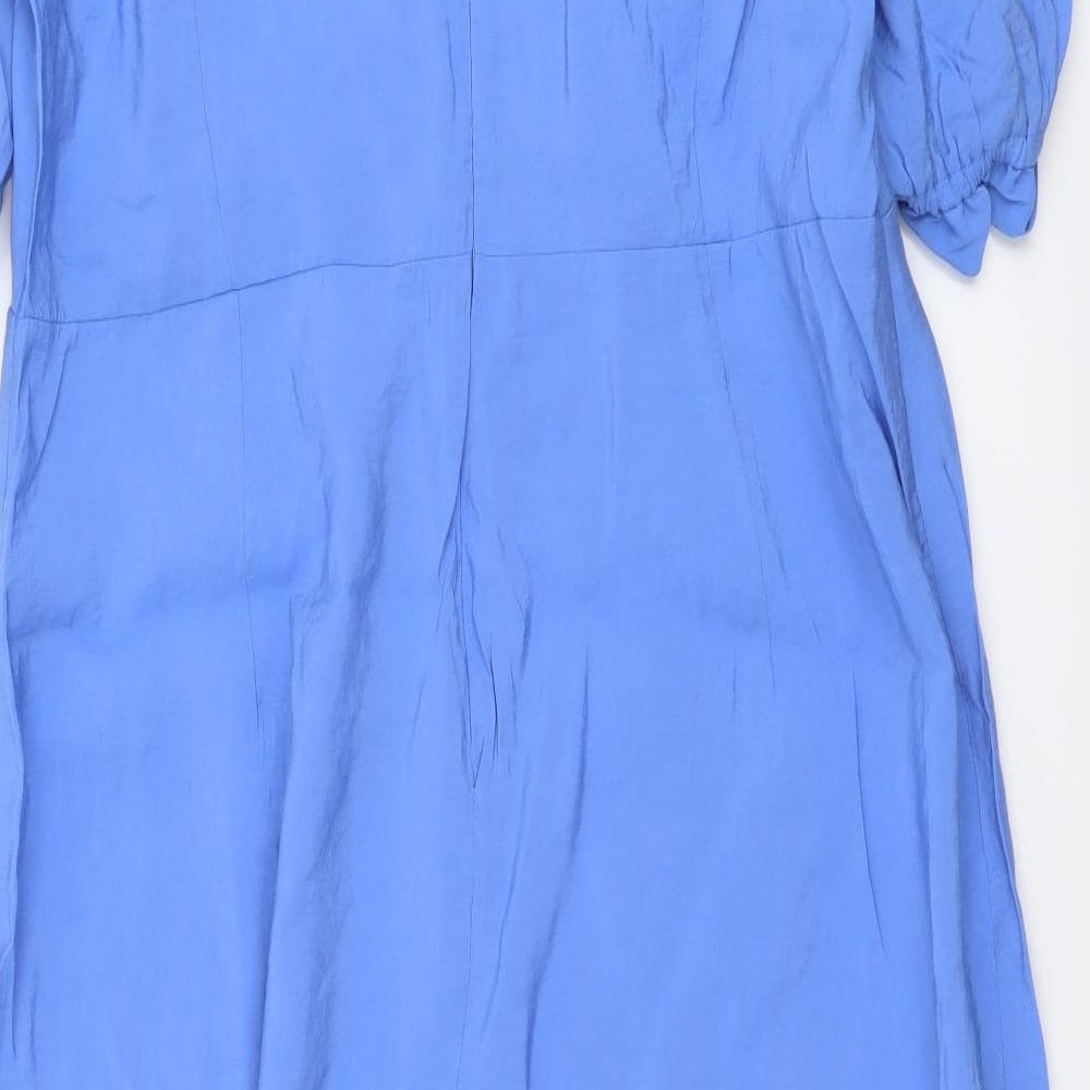 Nobody's Child Womens Blue Modal A-Line Size 18 Round Neck Zip