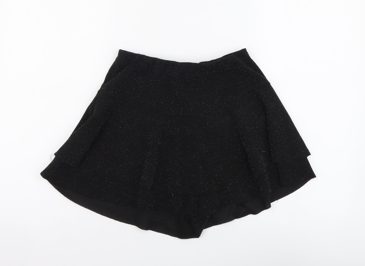 New Look Girls Black Polyester Sweat Shorts Size 12-13 Years Regular