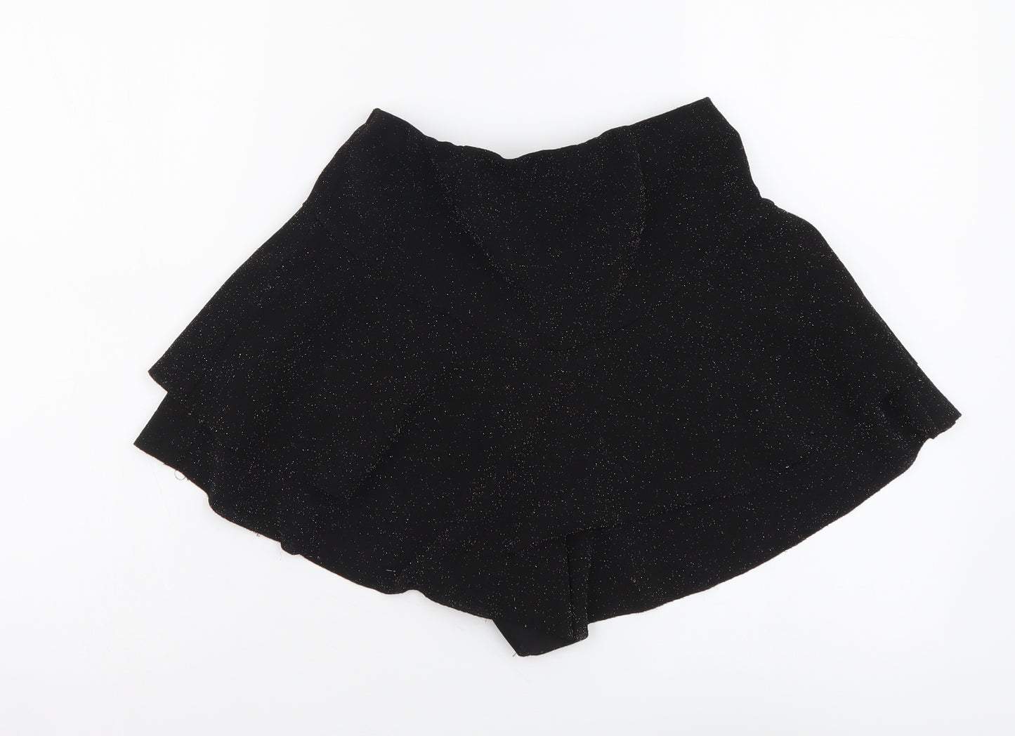 New Look Girls Black Polyester Sweat Shorts Size 12-13 Years Regular