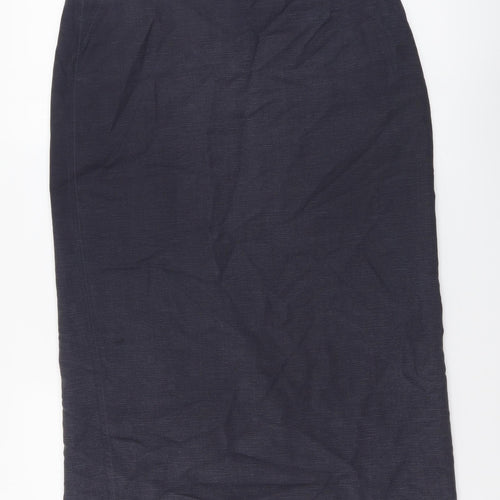 Wallis Womens Grey Polyester A-Line Skirt Size 10 Zip