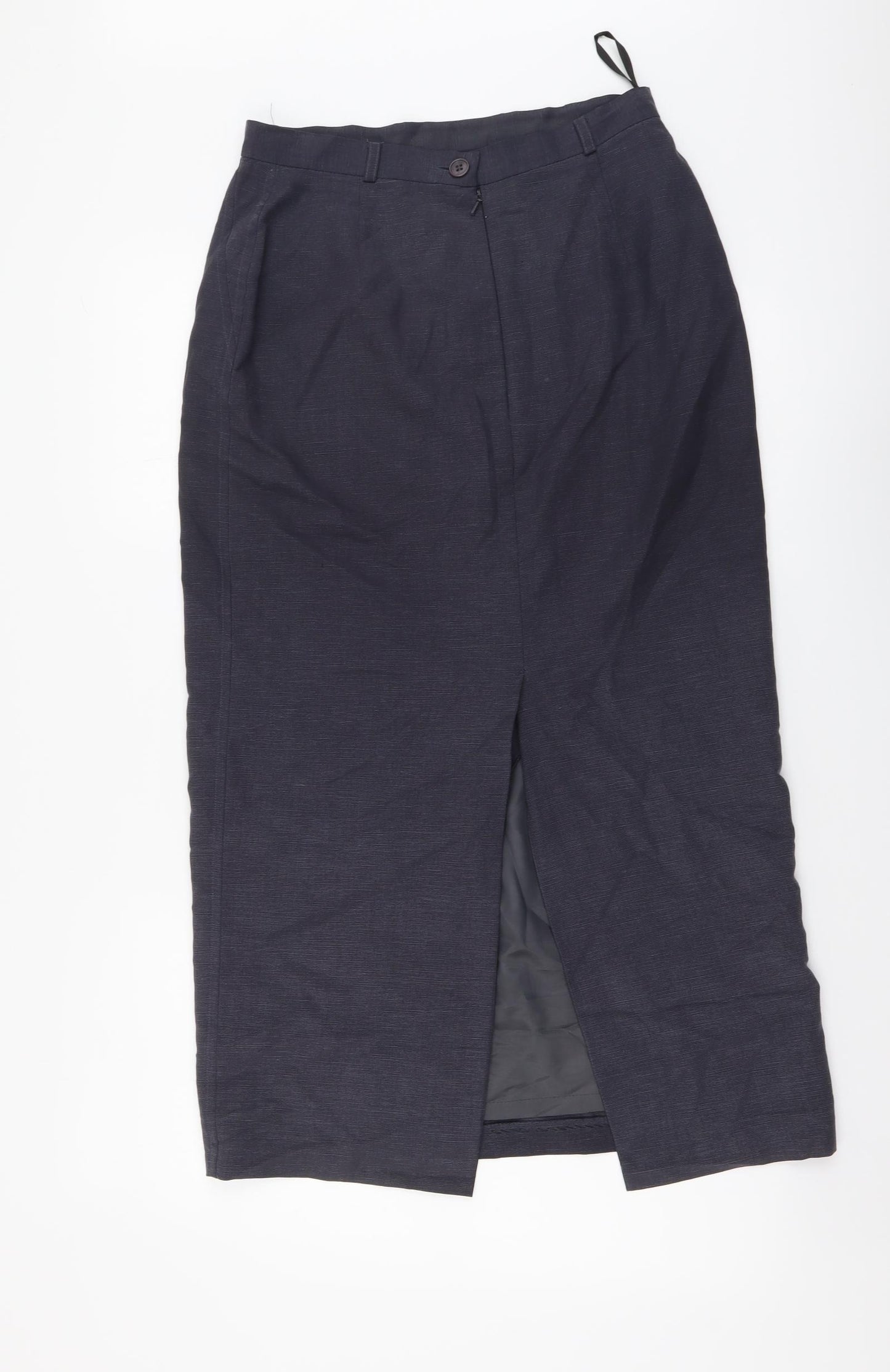 Wallis Womens Grey Polyester A-Line Skirt Size 10 Zip