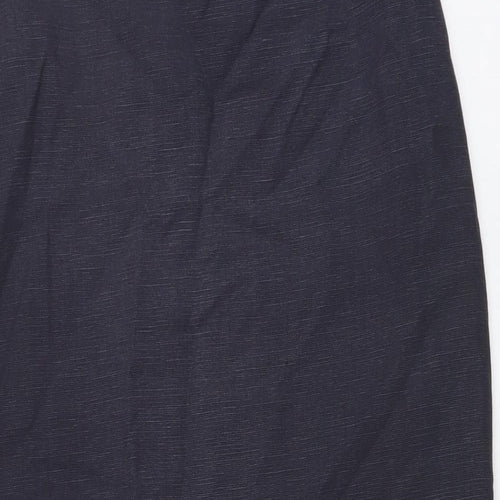 Wallis Womens Grey Polyester A-Line Skirt Size 10 Zip