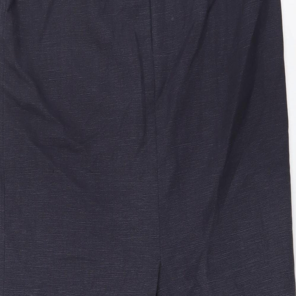 Wallis Womens Grey Polyester A-Line Skirt Size 10 Zip
