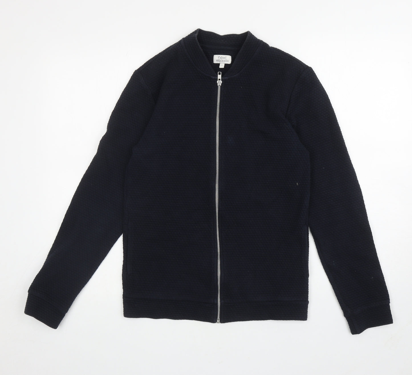 NEXT Mens Blue Cotton Full Zip Sweatshirt Size S