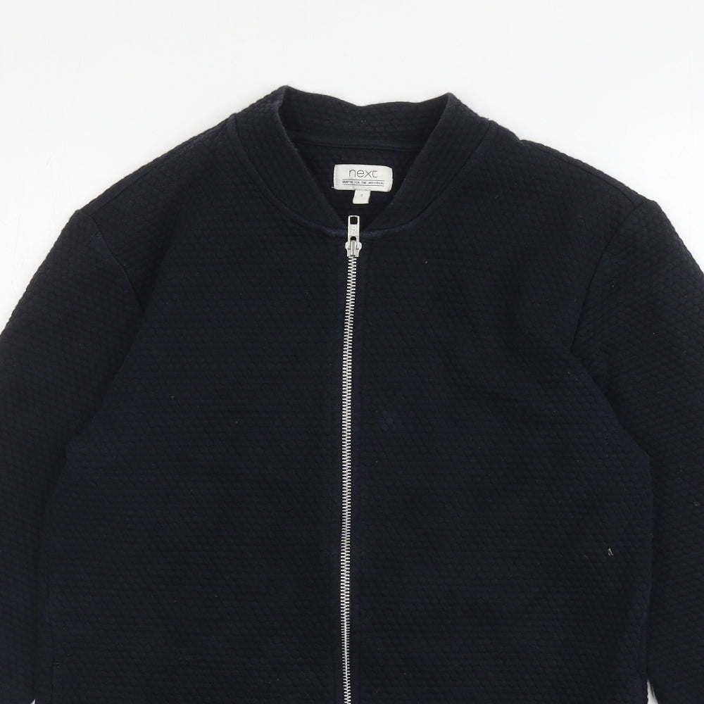 NEXT Mens Blue Cotton Full Zip Sweatshirt Size S