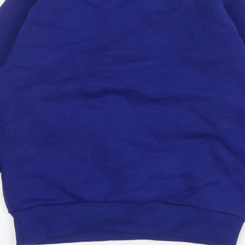 A2Z 4 kids Boys Blue Polyester Pullover Sweatshirt Size 7-8 Years Pullover - Santa Floss