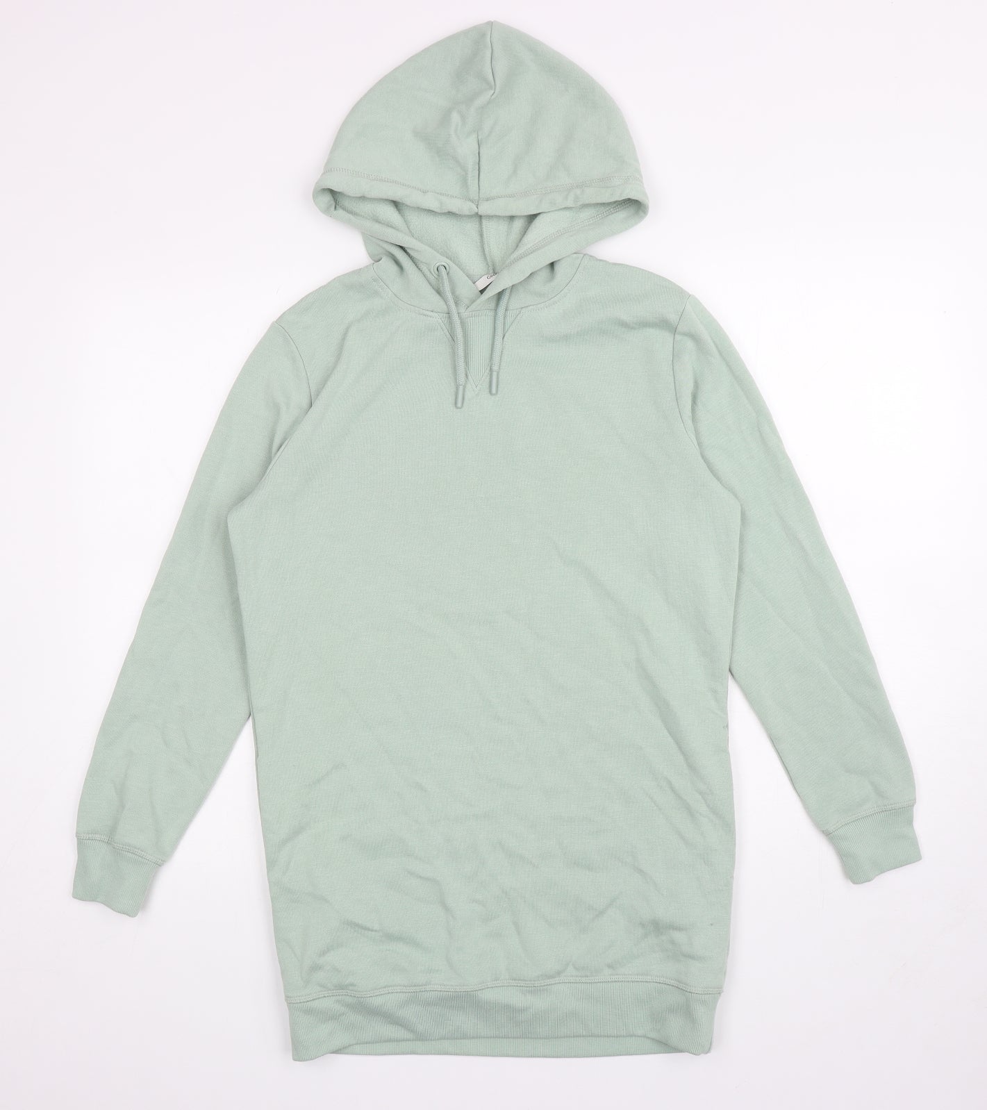 George Womens Green Polyester Tunic Hoodie Size S Pullover