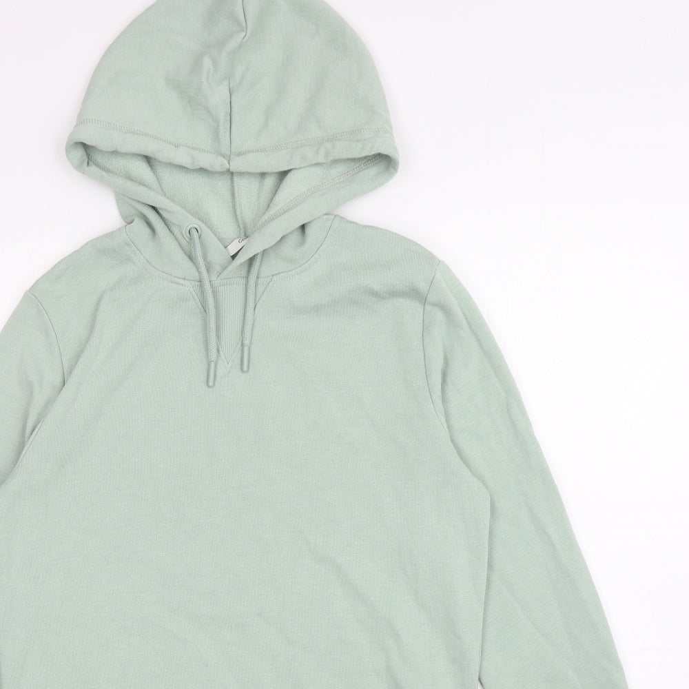 George Womens Green Polyester Tunic Hoodie Size S Pullover
