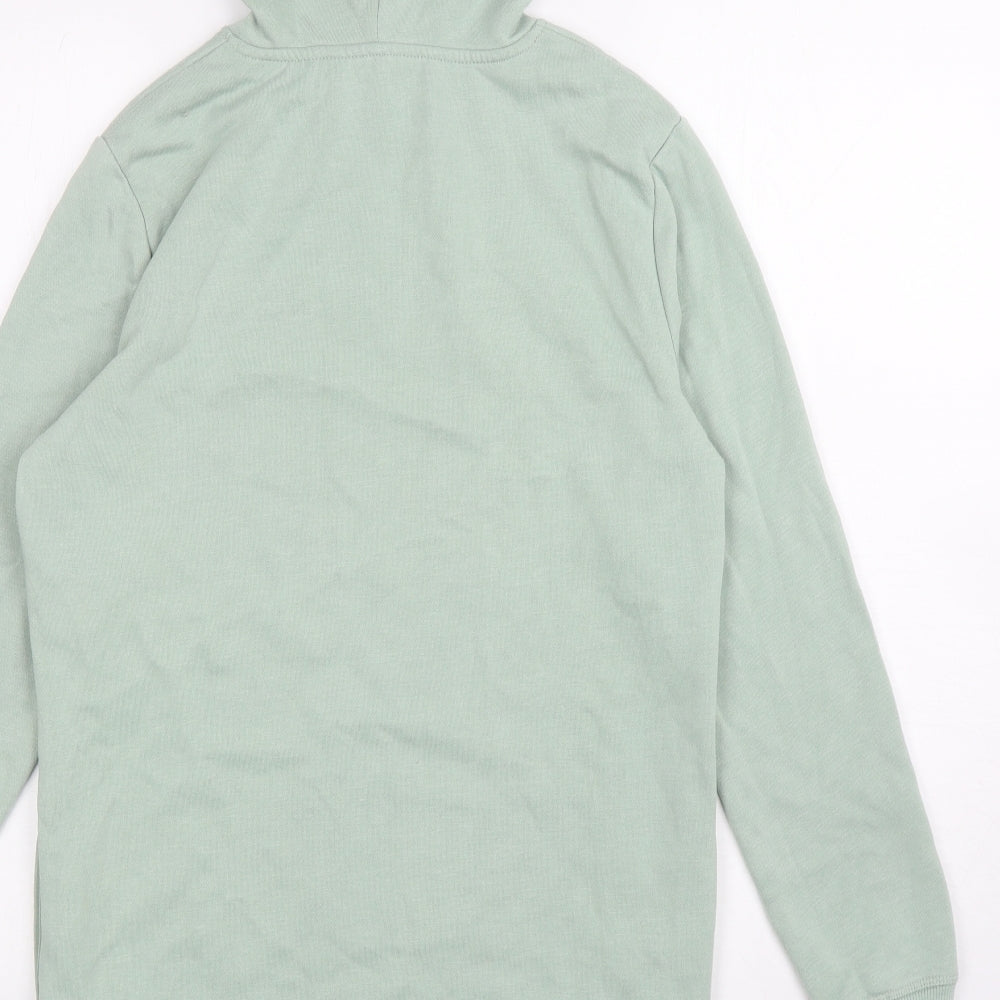 George Womens Green Polyester Tunic Hoodie Size S Pullover