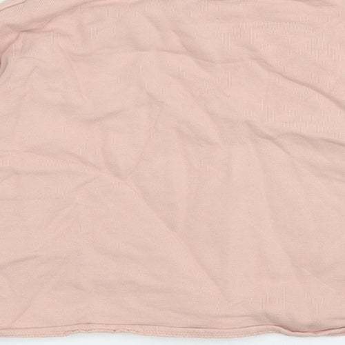 H&M Girls Pink Cotton Pullover Sweatshirt Size 7-8 Years Pullover