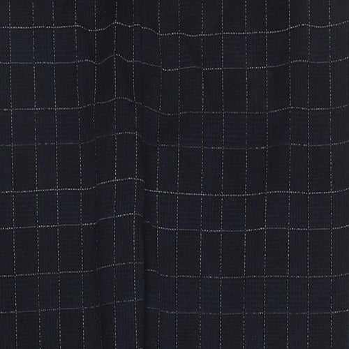 TU Womens Blue Plaid Polyester Capri Trousers Size 18 L28 in Regular
