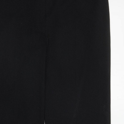 AMARANTO Womens Black Polka Dot Polyester Dress Pants Trousers Size 16 L32 in Regular Zip