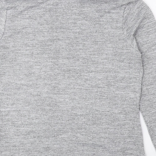 New Look Womens Grey Roll Neck Polyester Pullover Jumper Size 14