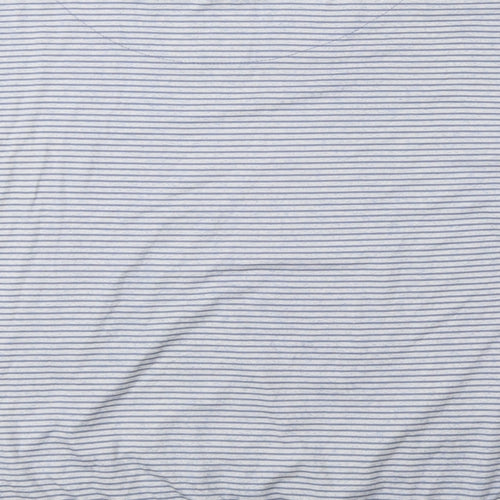Primark Womens Blue Round Neck Striped Polyester Pullover Jumper Size XS