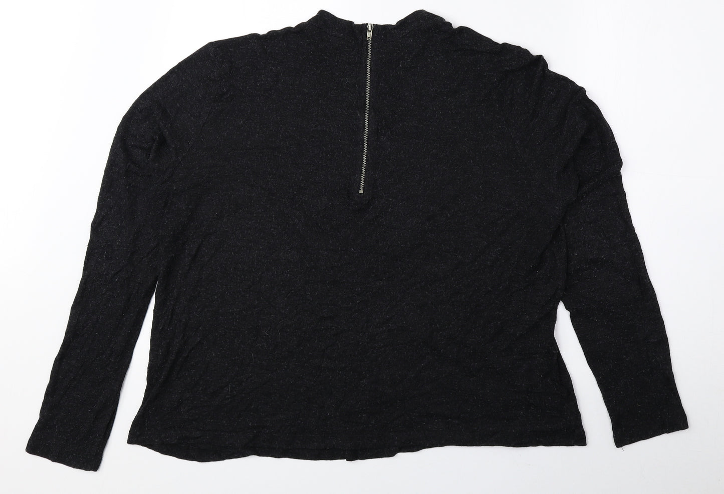 Atmosphere Womens Black High Neck Polyester Pullover Jumper Size 18