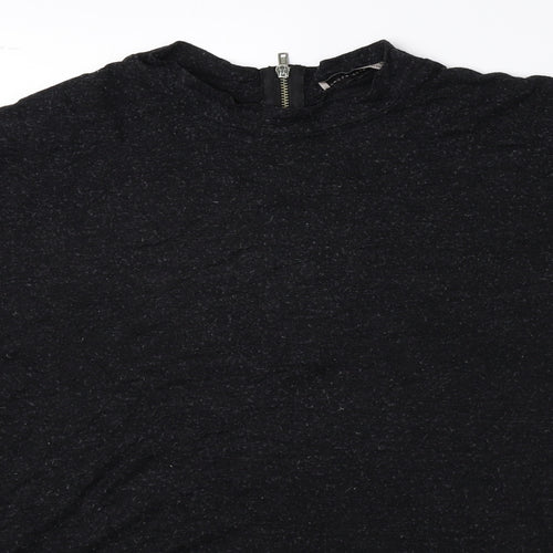 Atmosphere Womens Black High Neck Polyester Pullover Jumper Size 18