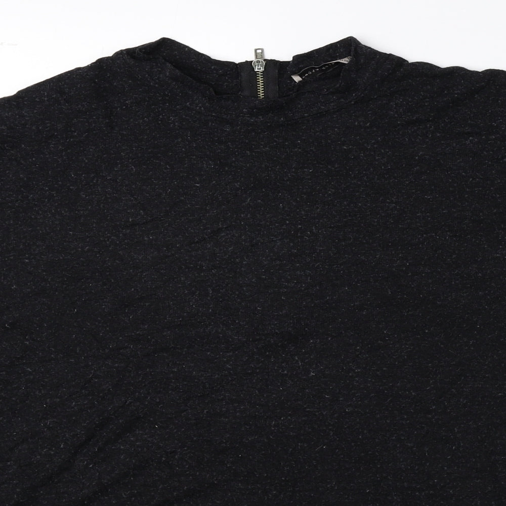 Atmosphere Womens Black High Neck Polyester Pullover Jumper Size 18