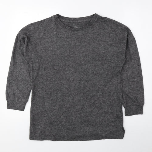 Primark Womens Grey Round Neck Polyester Pullover Jumper Size S