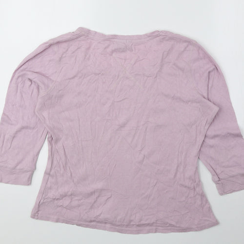NEXT Womens Pink 100% Cotton Basic Blouse Size 14 Round Neck