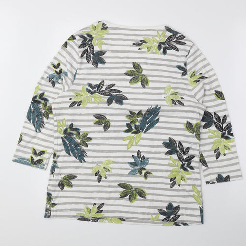 TIGI Womens Multicoloured Floral Polyester Basic Blouse Size 10 Sweetheart