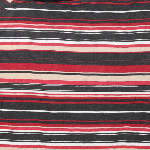 BHS Womens Multicoloured Striped Viscose Basic Blouse Size 22 Off the Shoulder