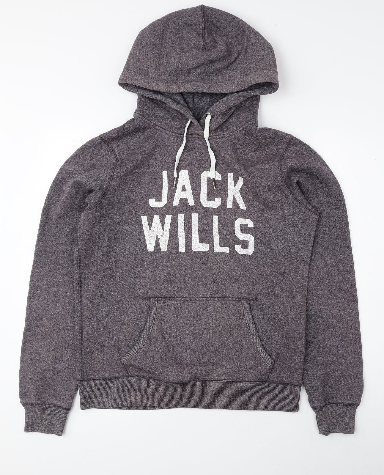 Jack Wills Womens Purple Cotton Pullover Hoodie Size 12 Pullover