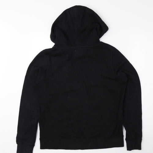 Converse Mens Black Cotton Pullover Hoodie Size M