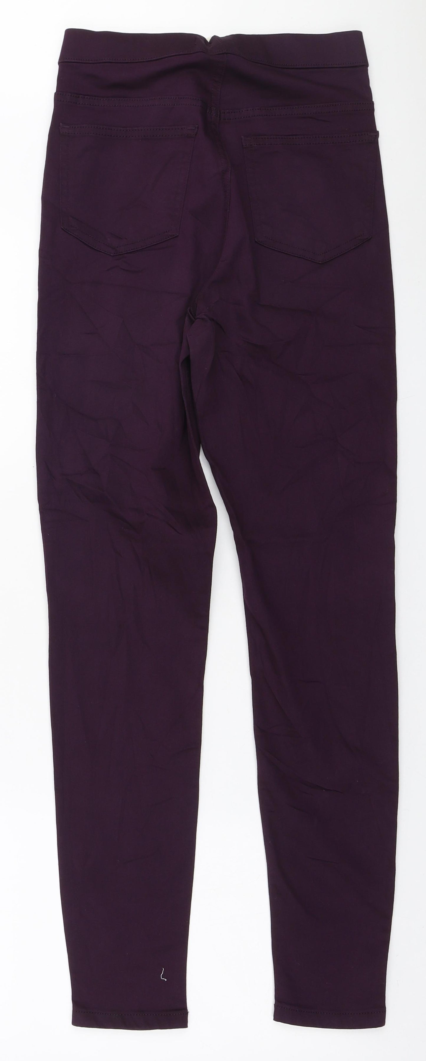 Marks and Spencer Womens Purple Polyester Jegging Jeans Size 10 L29 in Regular