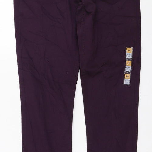 Marks and Spencer Womens Purple Polyester Jegging Jeans Size 10 L29 in Regular